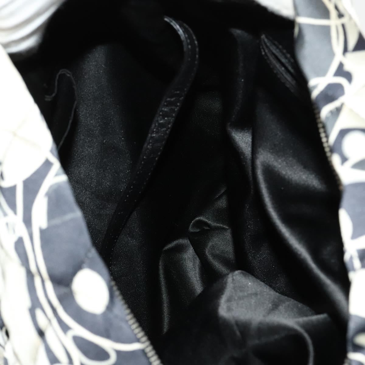 Chanel Kaleidoscope Chain Tote Quilted Printed Satin, BLACK, SILK, Tote bag