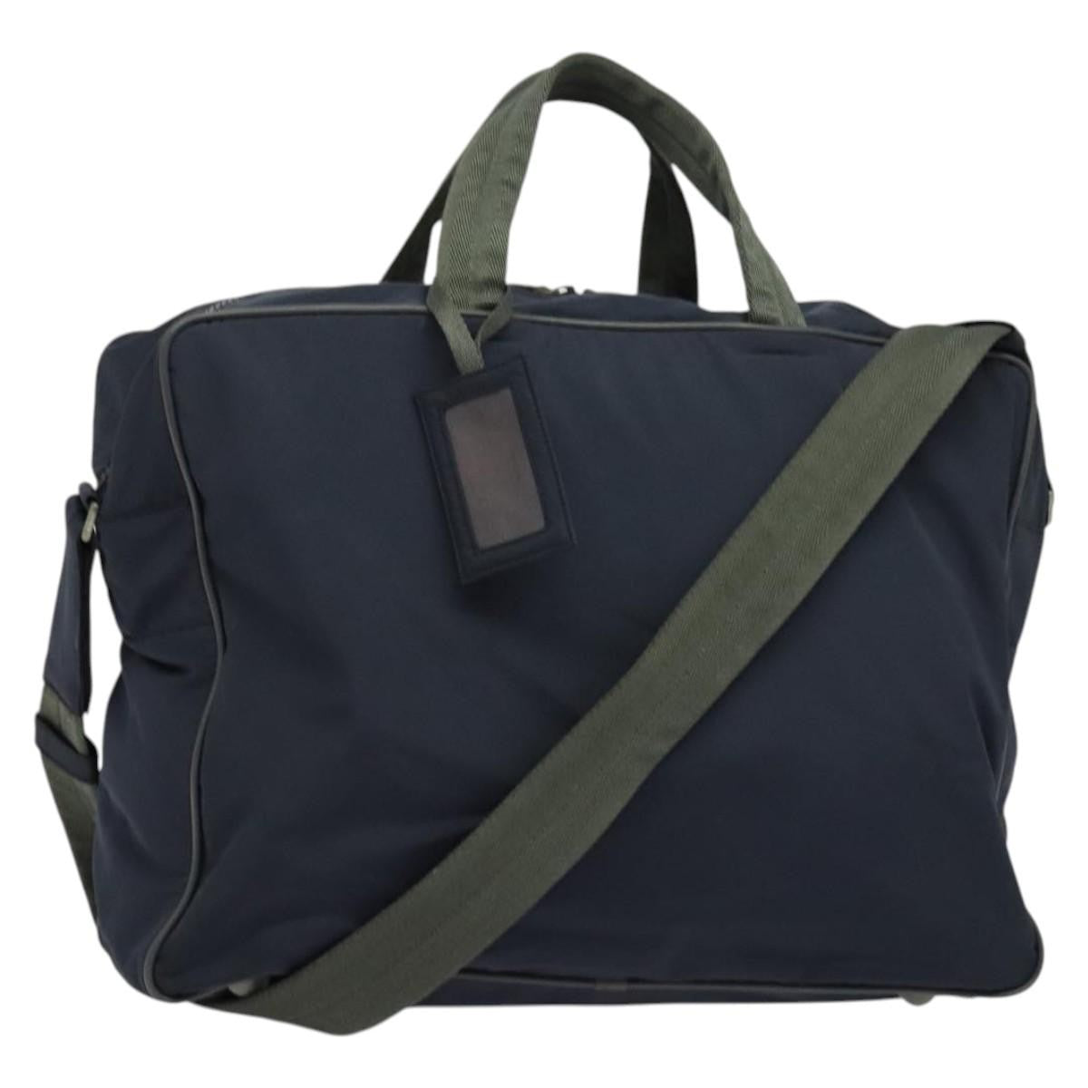Prada Travel Boston Bag Nylon, NAVY, NYLON, Travel bag