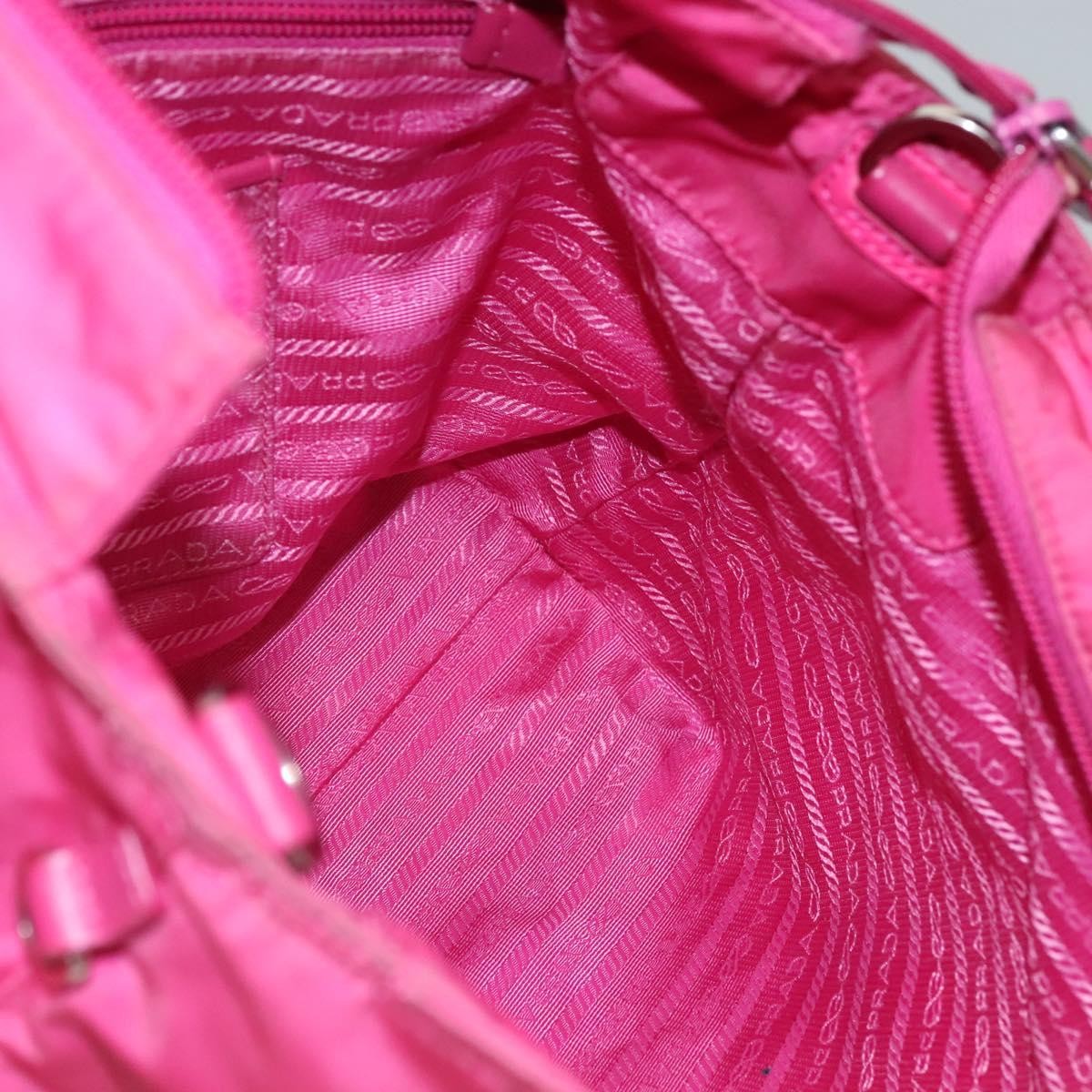 Prada Vela Convertible Tote Tessuto, PINK, NYLON, Tote bag