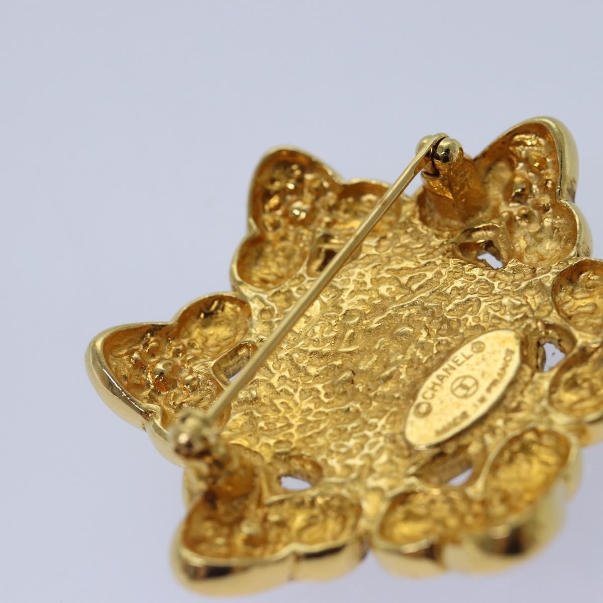 Chanel Baroque CC Brooch Metal, GOLD, METAL, Brooch