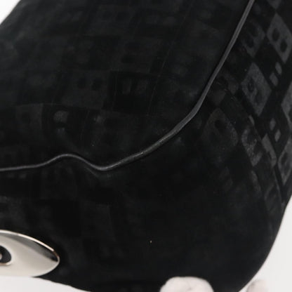 Bally Vintage Shoulder Bag Suede, BLACK, SUEDE, Shoulder bag