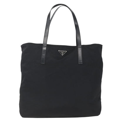 Prada Vintage Zip Tote Tessuto, BLACK, NYLON, Tote bag