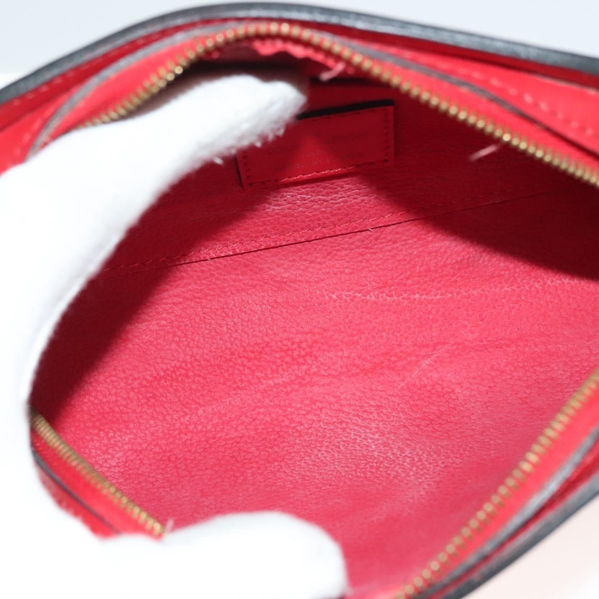 Louis Vuitton Dauphine Pochette Epi Leather, RED, LEATHER, Clutche & pouche