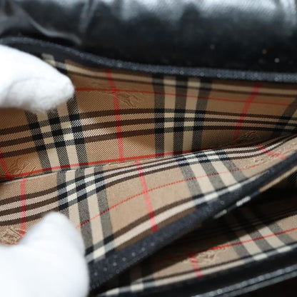 Burberry Flap Shoulder Bag Leather, BLACK, LEATHER, Shoulder bag