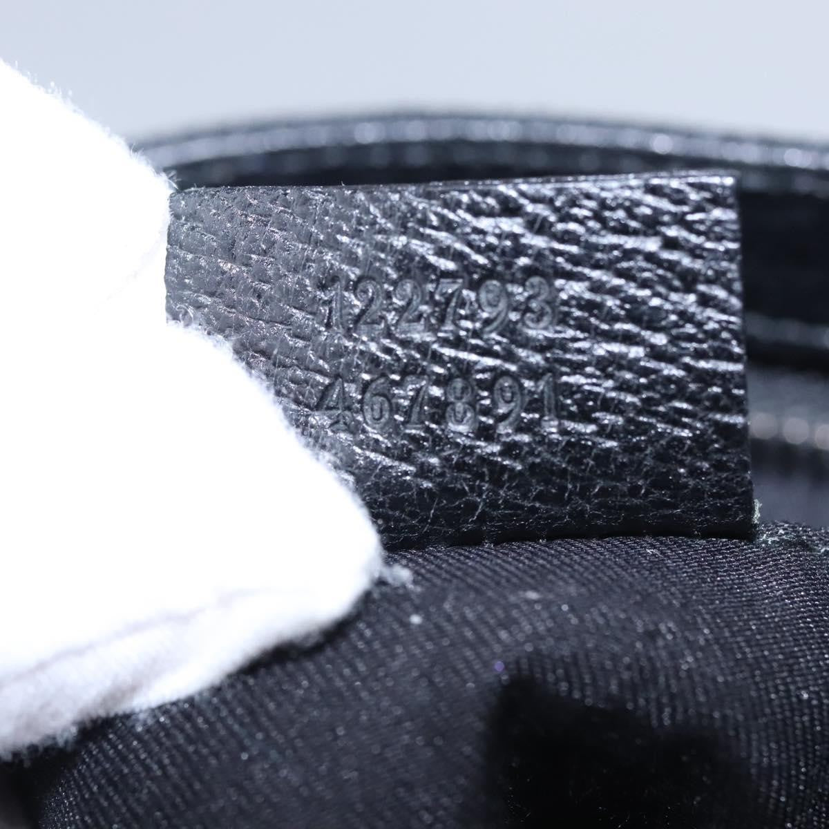 Gucci Vintage Flat Messenger Bag GG Canvas, BLACK, CANVAS, Shoulder bag