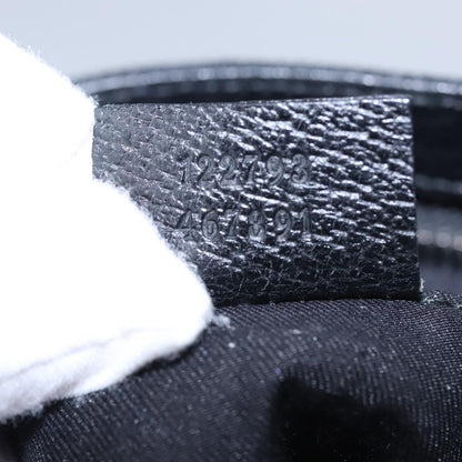 Gucci Vintage Flat Messenger Bag GG Canvas, BLACK, CANVAS, Shoulder bag