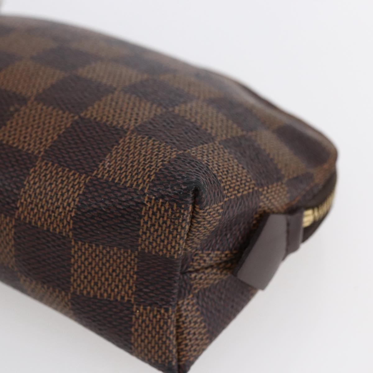 Louis Vuitton Cosmetic Pouch Damier, BROWN, CANVAS, Clutche & pouche
