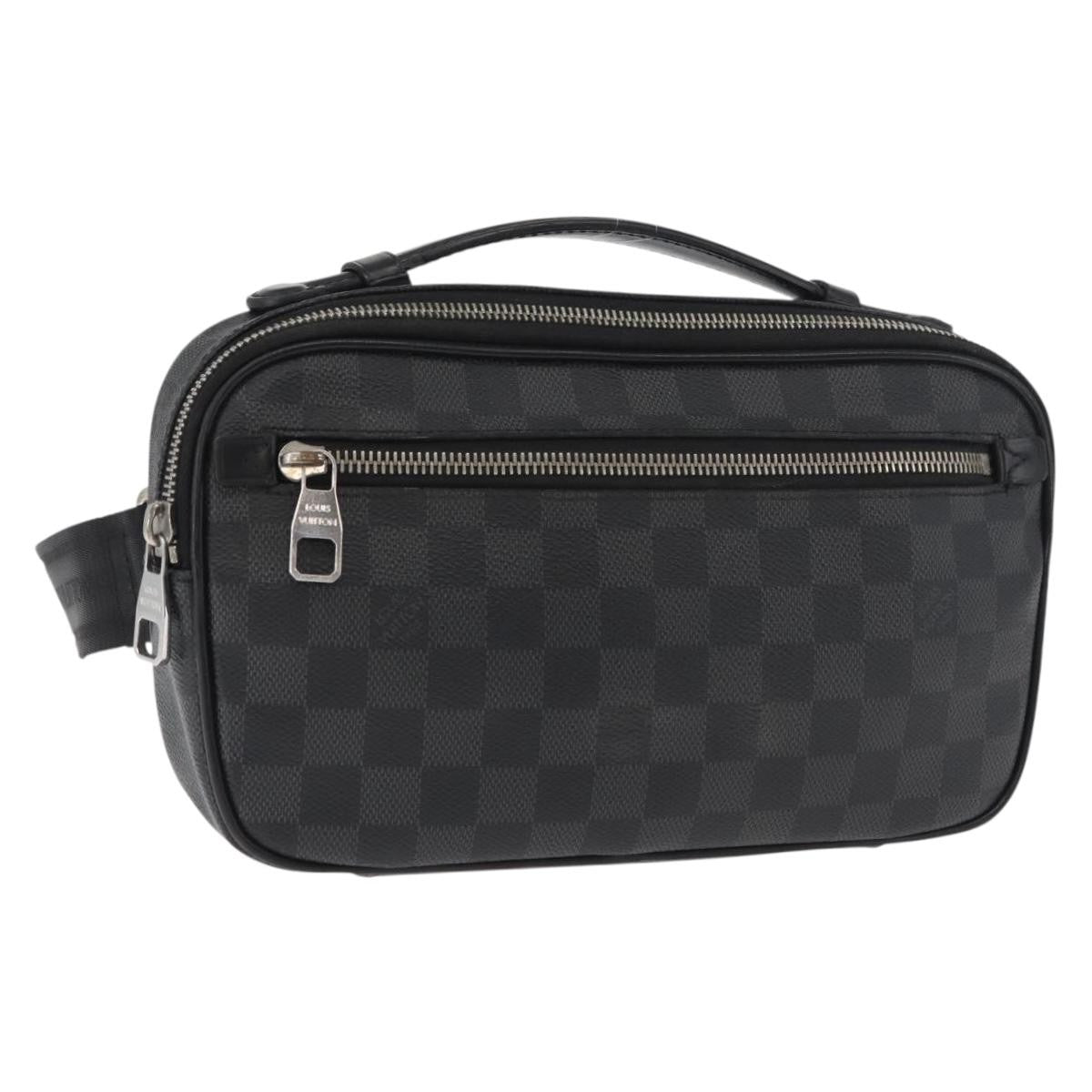 Louis Vuitton Ambler Waist Bag Damier Graphite, Gray, Canvas, Shoulder Bag