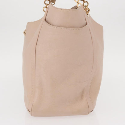 Salvatore Ferragamo Betulla Chain Tote Leather, PINK, LEATHER, Tote bag
