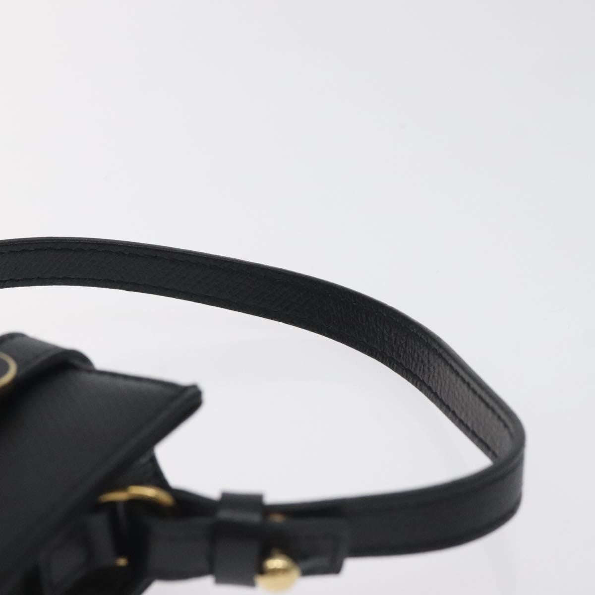 Chanel Cigarette Case Leather, BLACK, LEATHER, Clutche & pouche