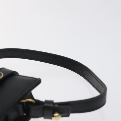 Chanel Cigarette Case Leather, BLACK, LEATHER, Clutche & pouche