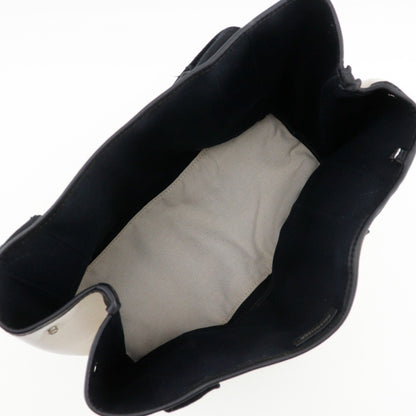 Balenciaga Cabas Tote Canvas and Leather, WHITE, CANVAS, Tote bag