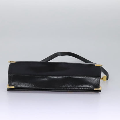 Christian Dior Vintage Shoulder Bag Leather, BLACK, LEATHER, Shoulder bag