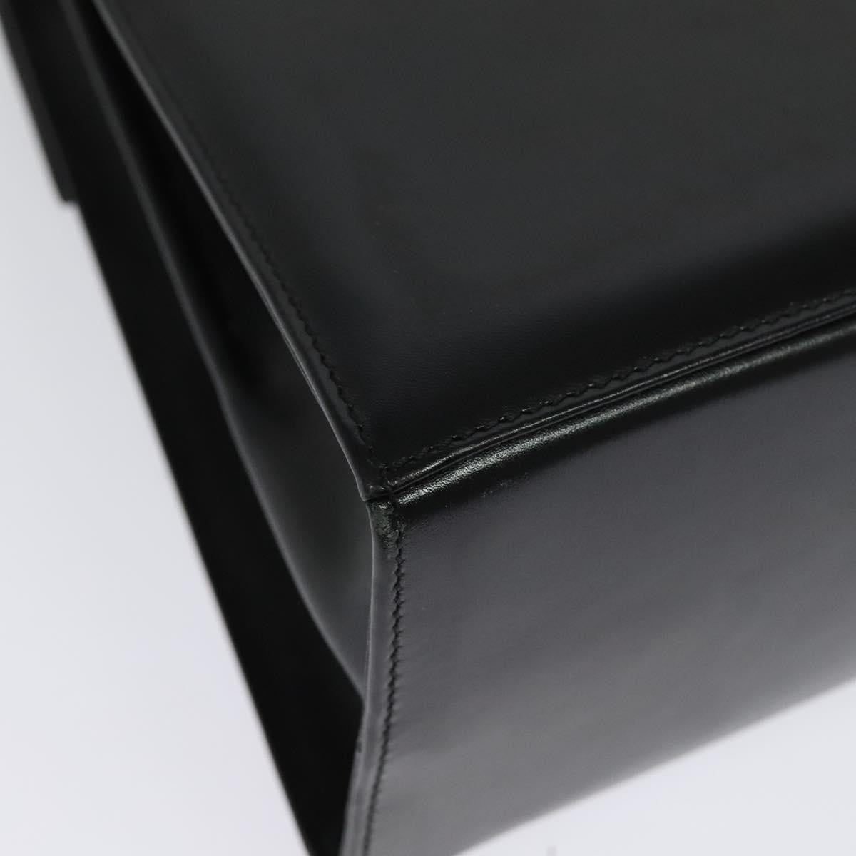 Salvatore Ferragamo Gancini Convertible Top Handle Bag Leather, BLACK, LEATHER, Handbag