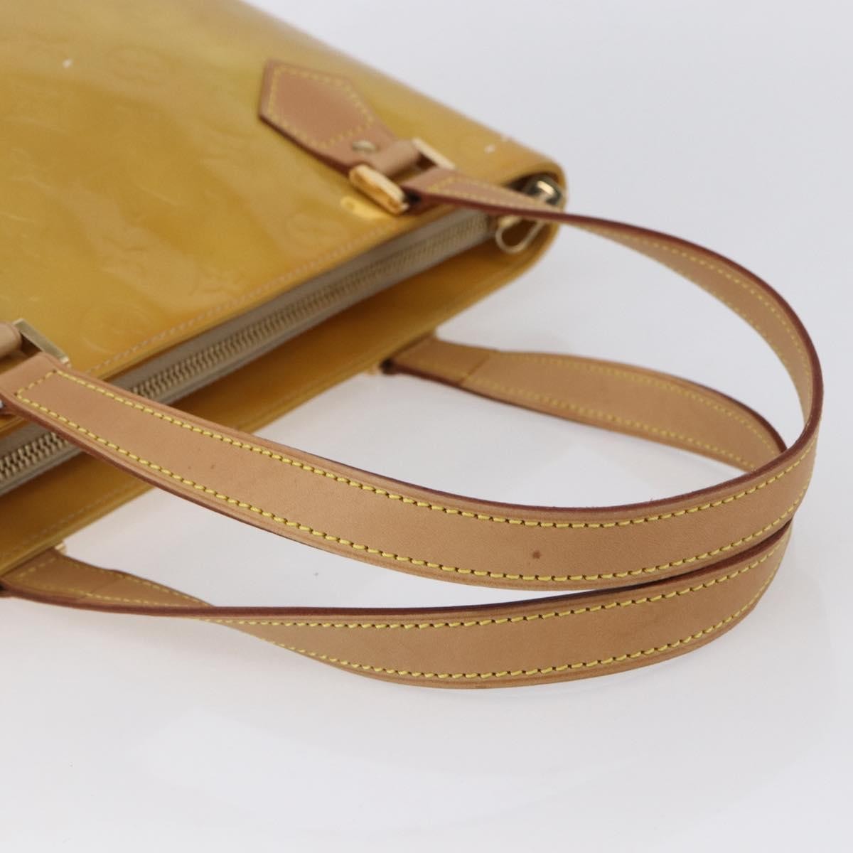 Louis Vuitton Houston Handbag Monogram Vernis, BEIGE, PATENT_LEATHER, Handbag