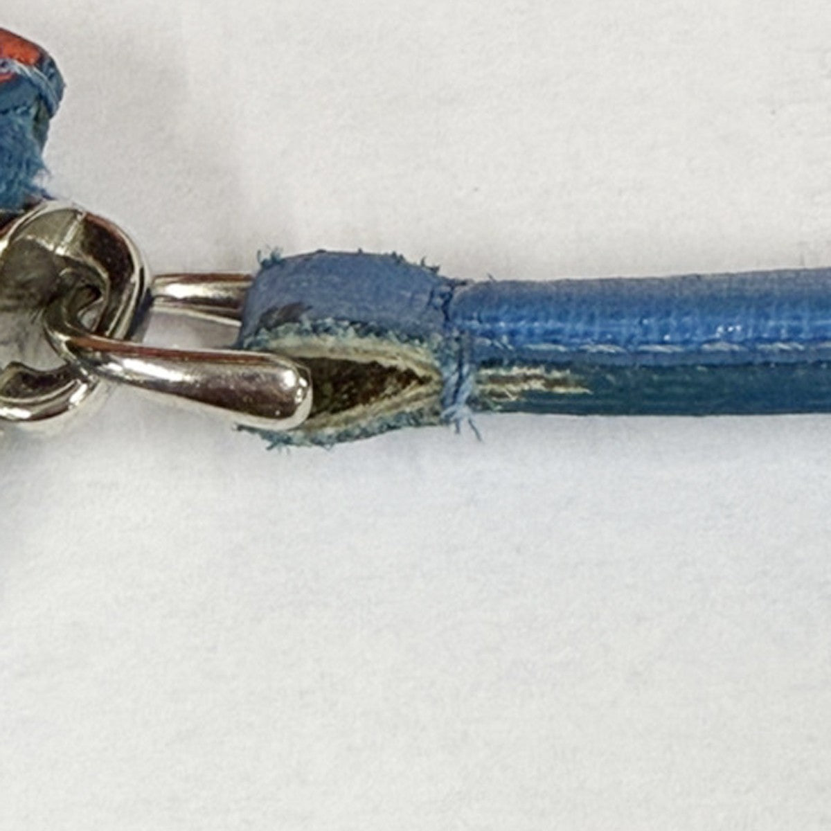 Fendi Monster Clutch Leather, BLUE, LEATHER, Clutche & pouche