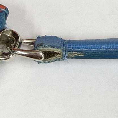 Fendi Monster Clutch Leather, BLUE, LEATHER, Clutche & pouche