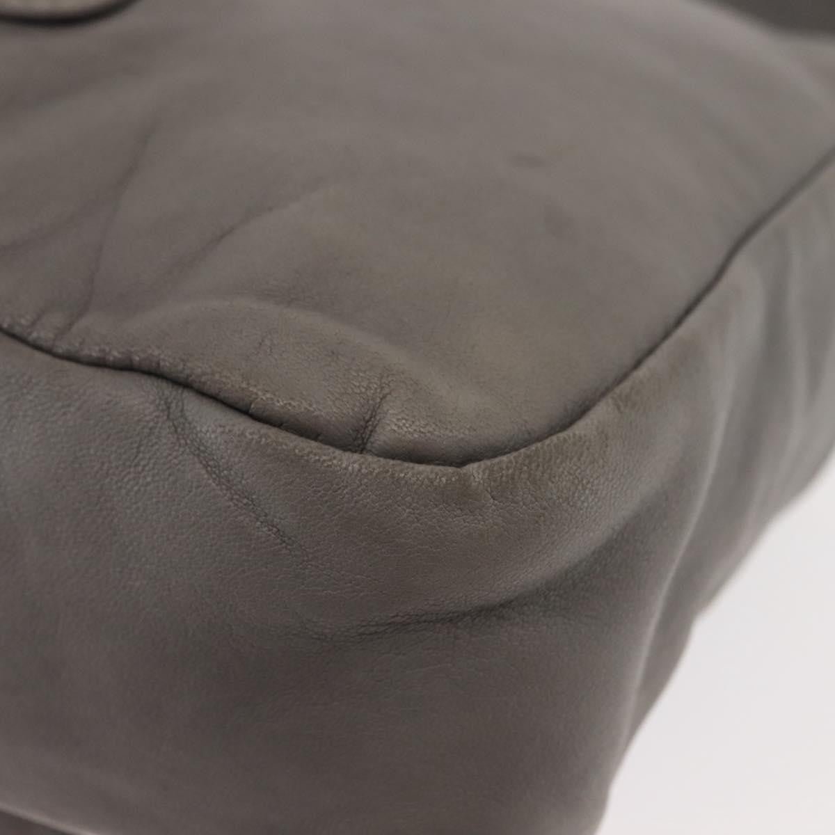 Chloe Vintage Flap shoulder bag Leather, GRAY, LEATHER, Shoulder bag