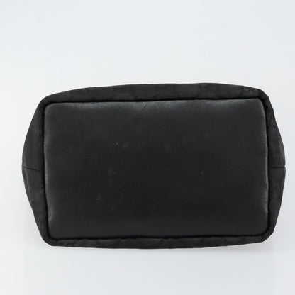 Gucci Vintage Bamboo Hobo GG Canvas, BLACK, CANVAS, Shoulder bag