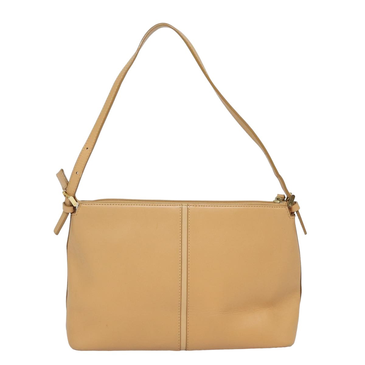 Burberry Vintage Shoulder Bag Leather, BEIGE, LEATHER, Shoulder bag