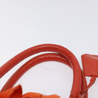 Prada Open Tote Ruffled Tessuto, ORANGE, NYLON, Handbag