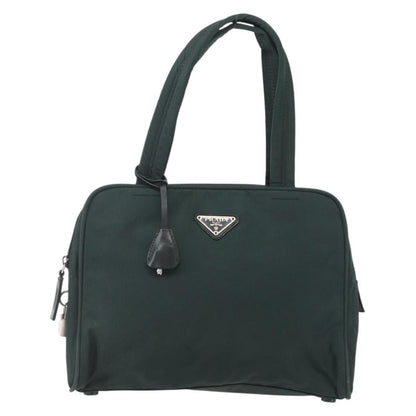 Prada Bowling Shoulder Bag Tessuto, GREEN, NYLON, Handbag