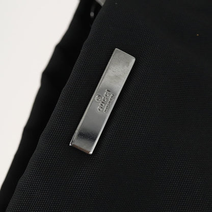 Gucci Bamboo Handle Tote nylon, BLACK, NYLON, Handbag