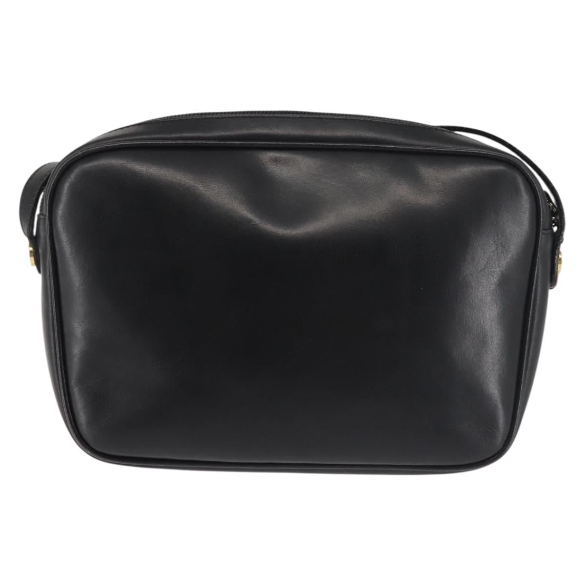 Salvatore Ferragamo Vala Shoulder Bag Leather, BLACK, LEATHER, Shoulder bag