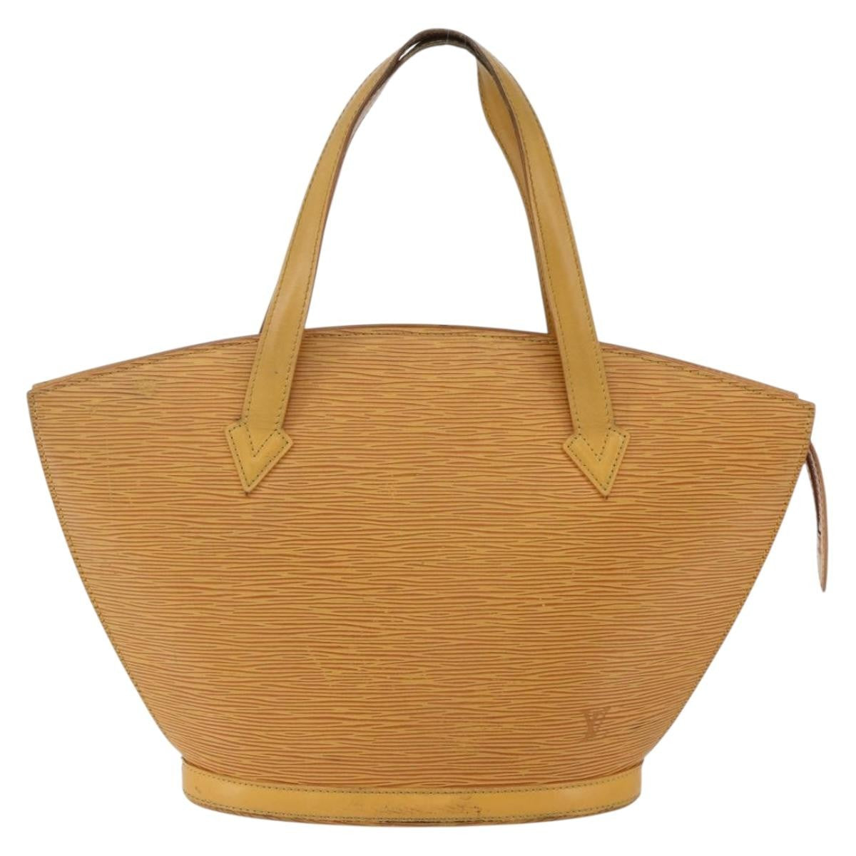 Louis Vuitton Saint Jacques Handbag Epi Leather, YELLOW, LEATHER, Handbag
