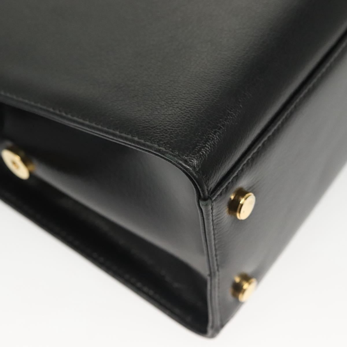 Salvatore Ferragamo Convertible Dome Gancini Leather, BLACK, LEATHER, Handbag