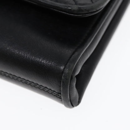 Celine Vintage Flap Shoulder Bag Leather, BLACK, LEATHER, Shoulder bag