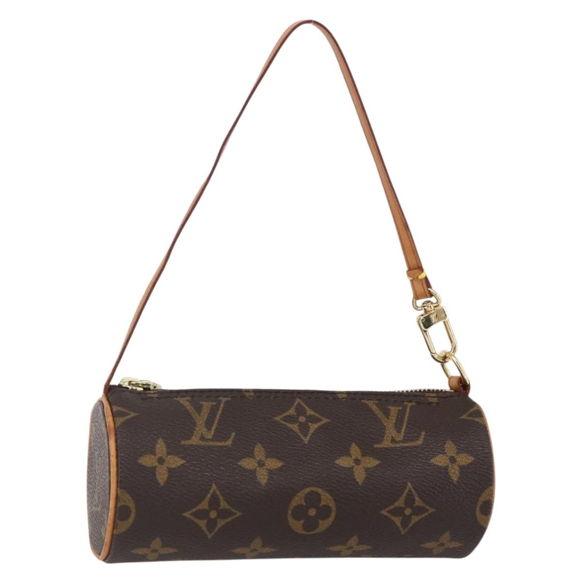 Louis Vuitton Papillon Pochette Monogram Canvas, BROWN, CANVAS, Clutche & pouche