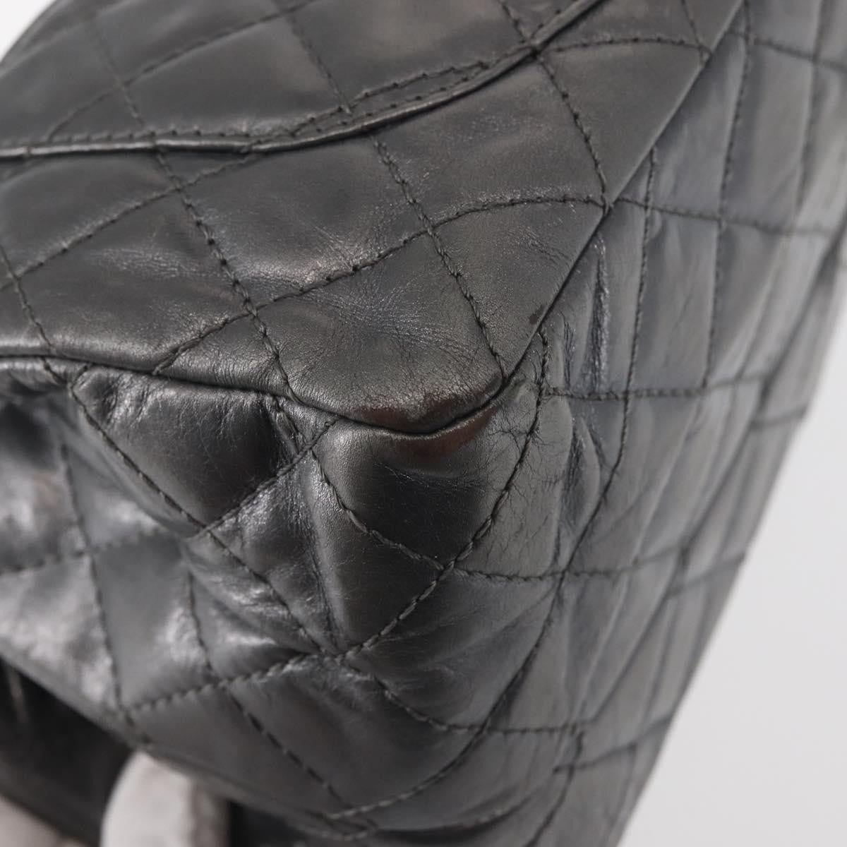 Chanel Reissue 2.55 Double Compartment Flap Bag Quilted Aged Calfskin, SILVER, LEATHER, Handbag