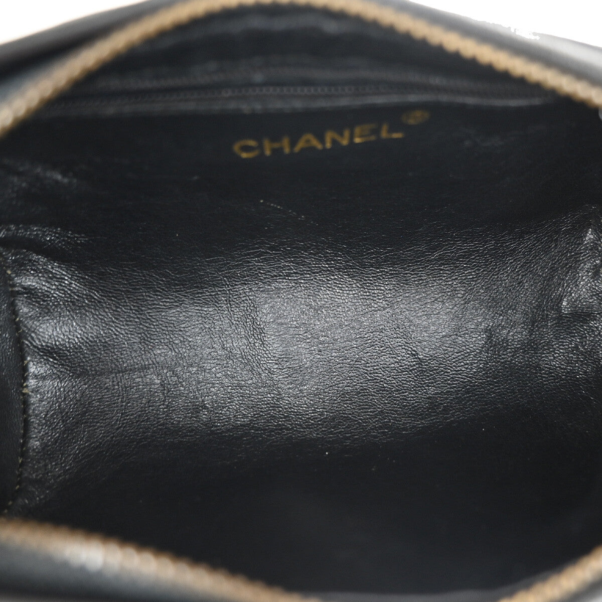 Chanel Vintage Diamond CC Barrel Bag Quilted Leather, BLACK, LEATHER, Shoulder bag