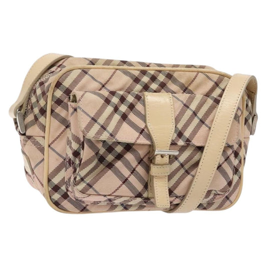 Burberry Nova Check Blue Label Nylon, PINK, NYLON, Shoulder bag