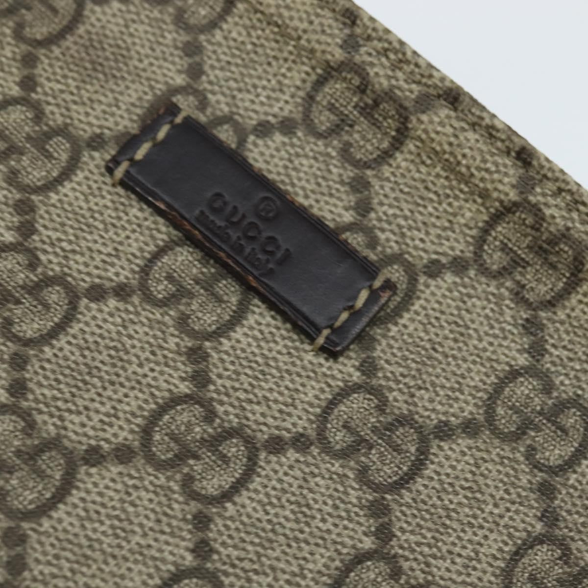 Gucci Zip Top Messenger Bag GG Coated Canvas, BEIGE, CANVAS, Shoulder bag