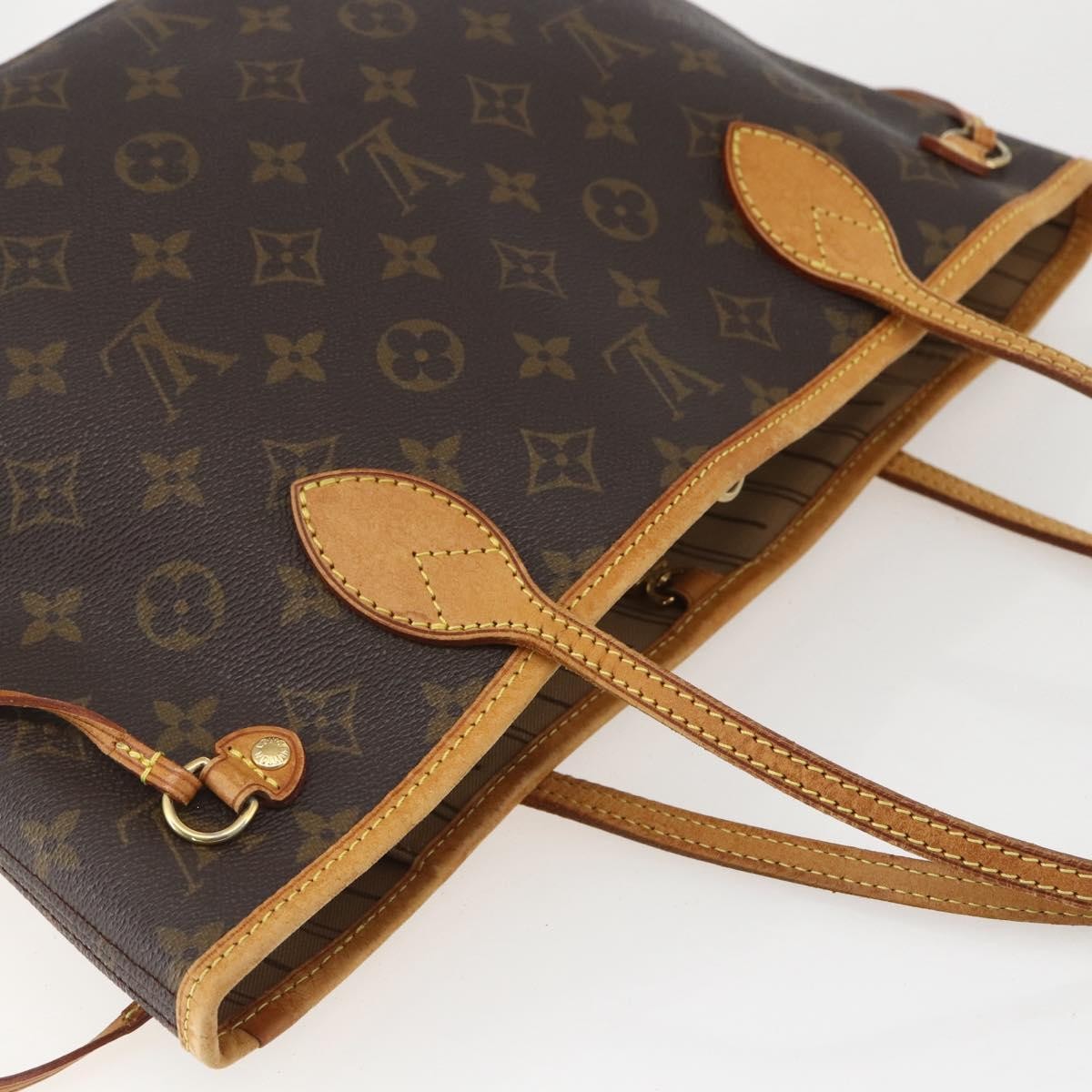 Louis Vuitton Neverfull Tote Monogram Canvas, BROWN, CANVAS, Tote bag