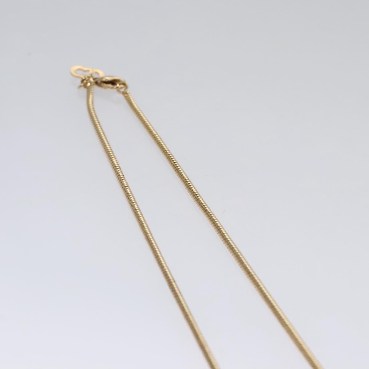 Christian Dior Logo Pendant Necklace Metal, GOLD, METAL, Necklace
