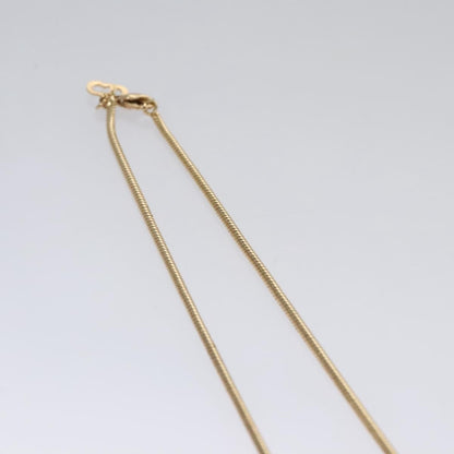 Christian Dior Logo Pendant Necklace Metal, GOLD, METAL, Necklace