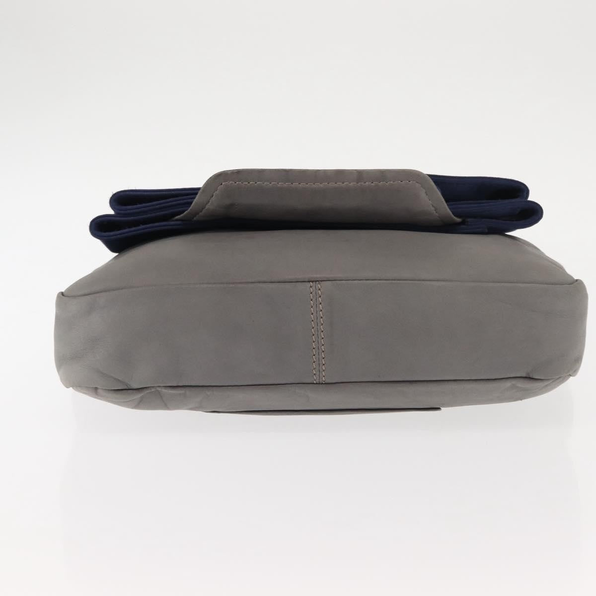 Chloe Vintage Flap shoulder bag Leather, GRAY, LEATHER, Shoulder bag