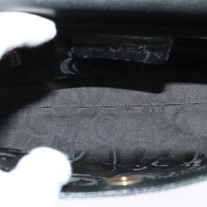 Salvatore Ferragamo Vintage Handbag Leather, BLACK, LEATHER, Handbag