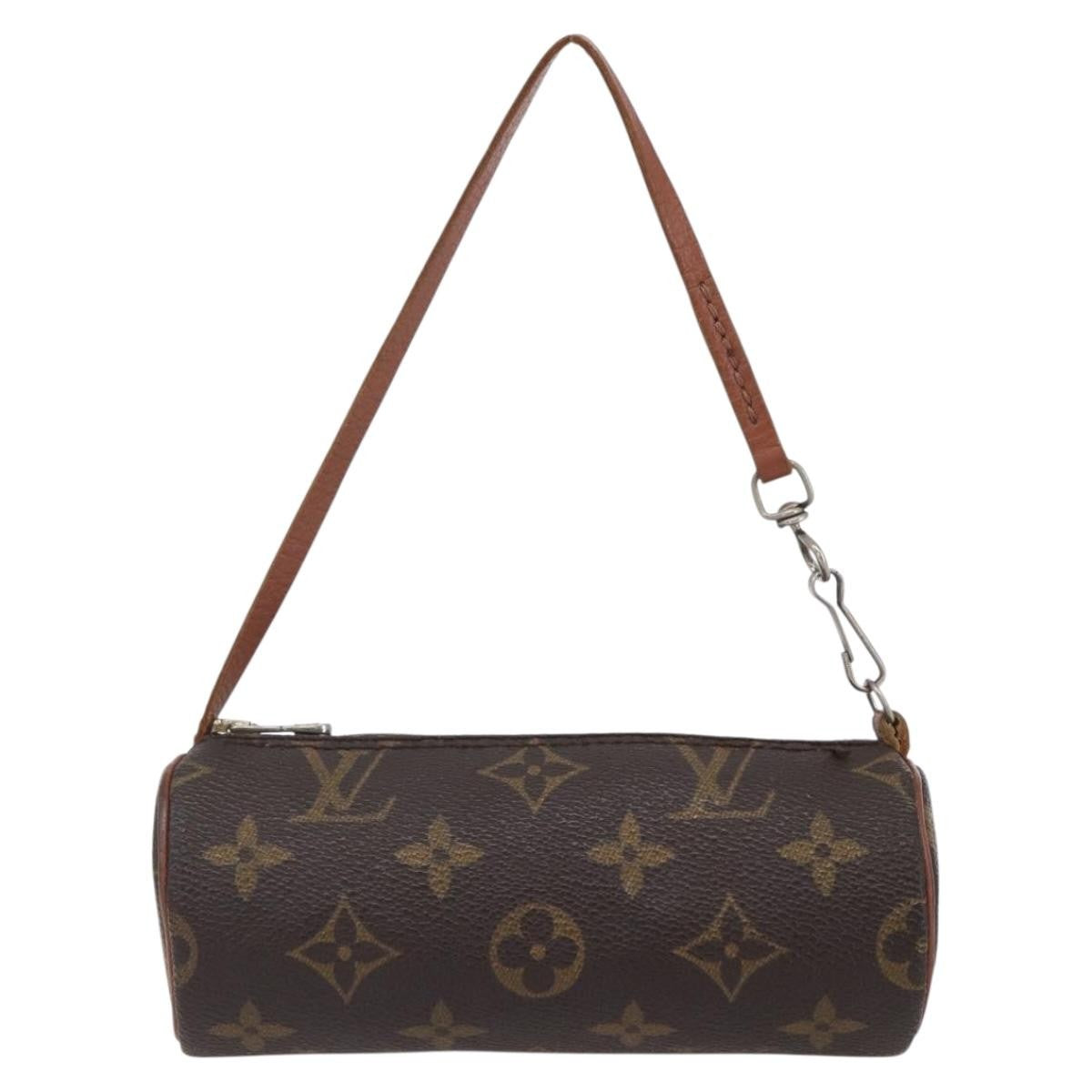 Louis Vuitton Papillon Pochette Monogram Canvas, BROWN, CANVAS, Clutche & pouche