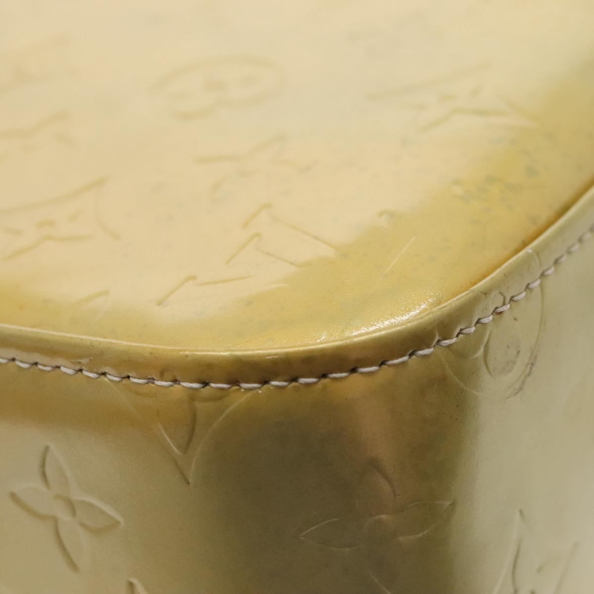 Louis Vuitton Columbus Handbag Monogram Vernis, GRAY, PATENT_LEATHER, Tote bag