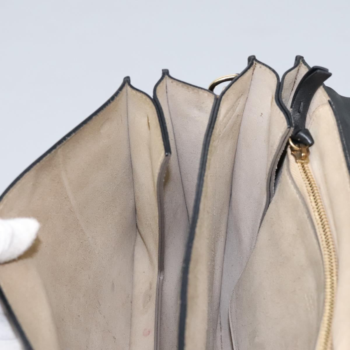 Chloe Faye Shoulder Bag Leather and Suede, BLACK, SUEDE, Shoulder bag