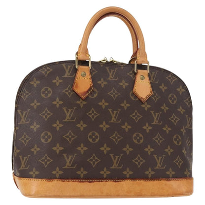 Louis Vuitton Alma Handbag Monogram Canvas, BROWN, CANVAS, Handbag