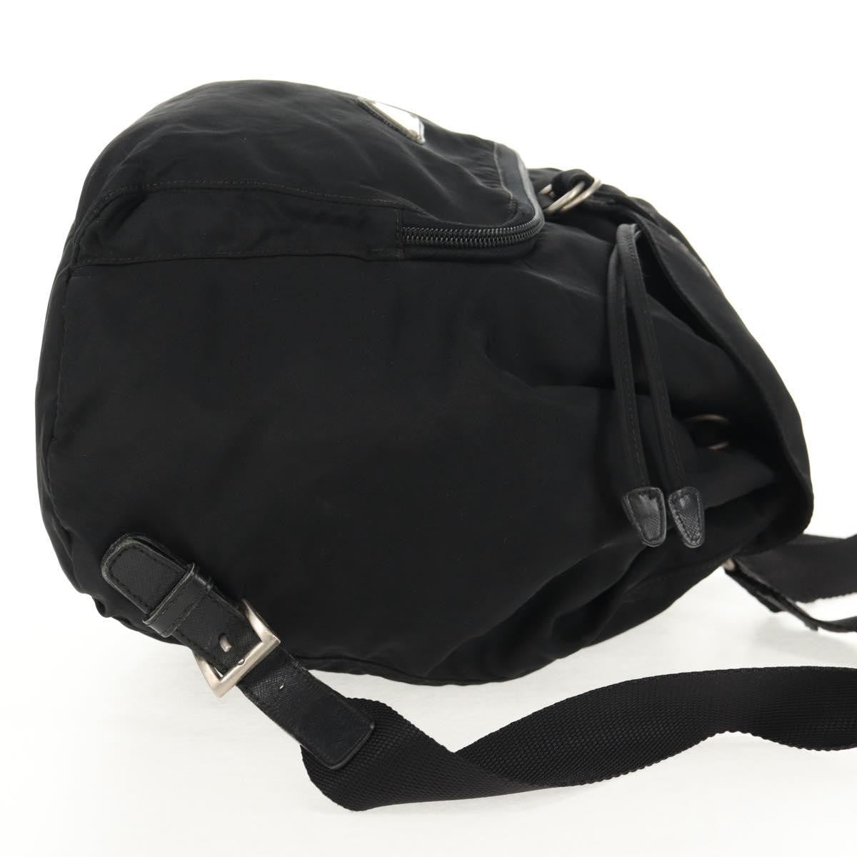 Prada Front Pocket Backpack Tessuto, BLACK, NYLON, Backpack