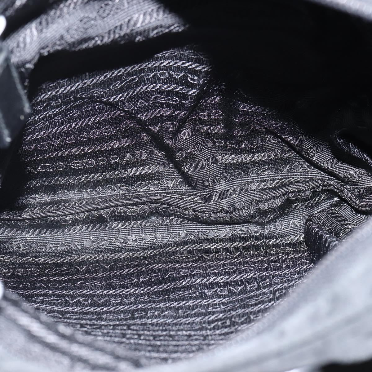 Prada Front Pocket Messenger Bag Tessuto, BLACK, NYLON, Shoulder bag