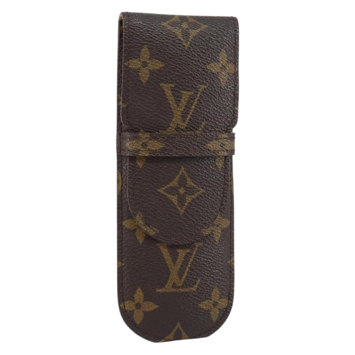 Louis Vuitton Etui à stylo Canvas, BROWN, CANVAS, Clutche & pouche