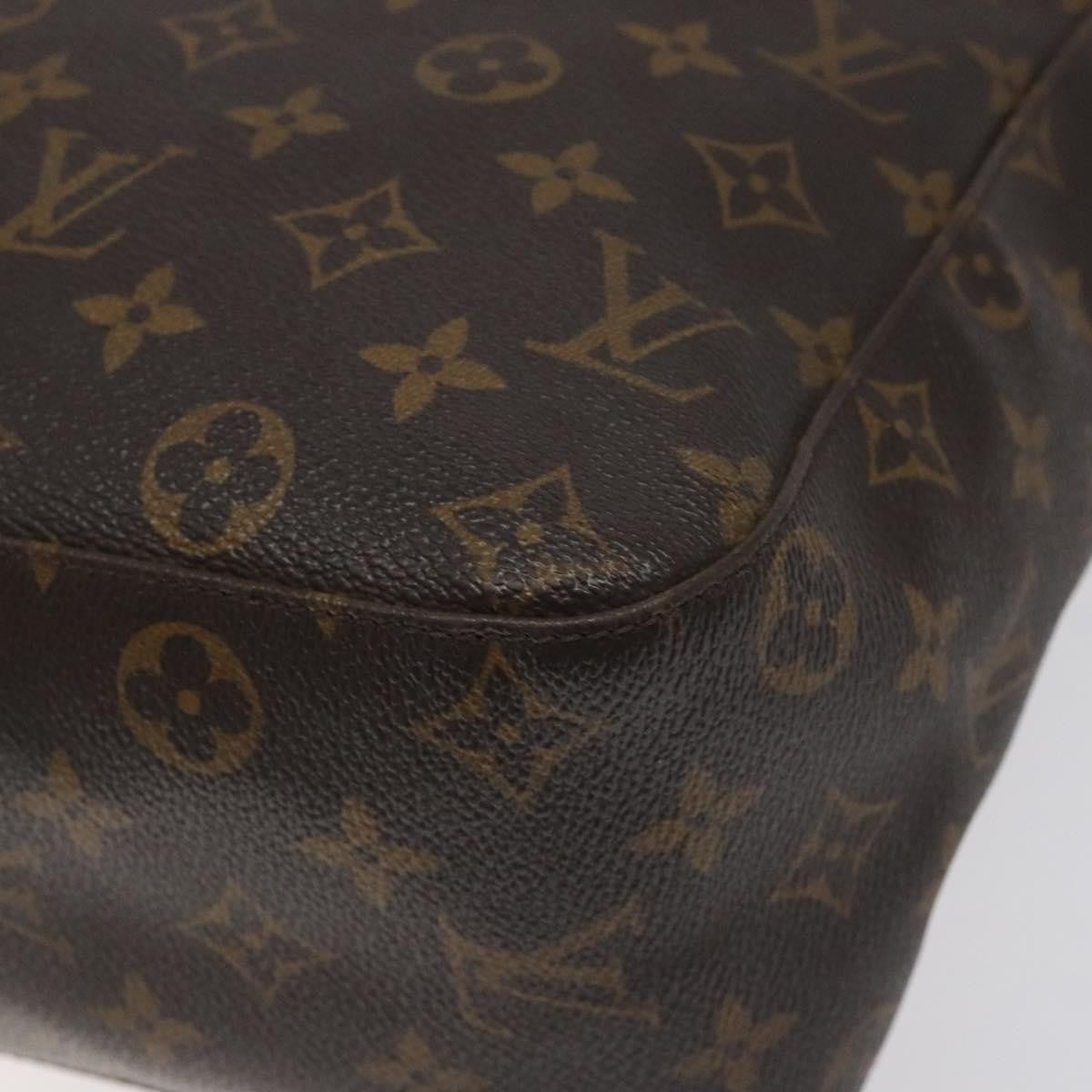 Louis Vuitton Looping Handbag Monogram Canvas, BROWN, CANVAS, Handbag