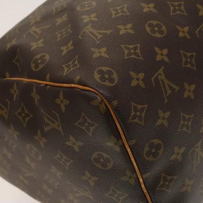 Louis Vuitton Keepall Bag Monogram Canvas, BROWN, CANVAS, Travel bag
